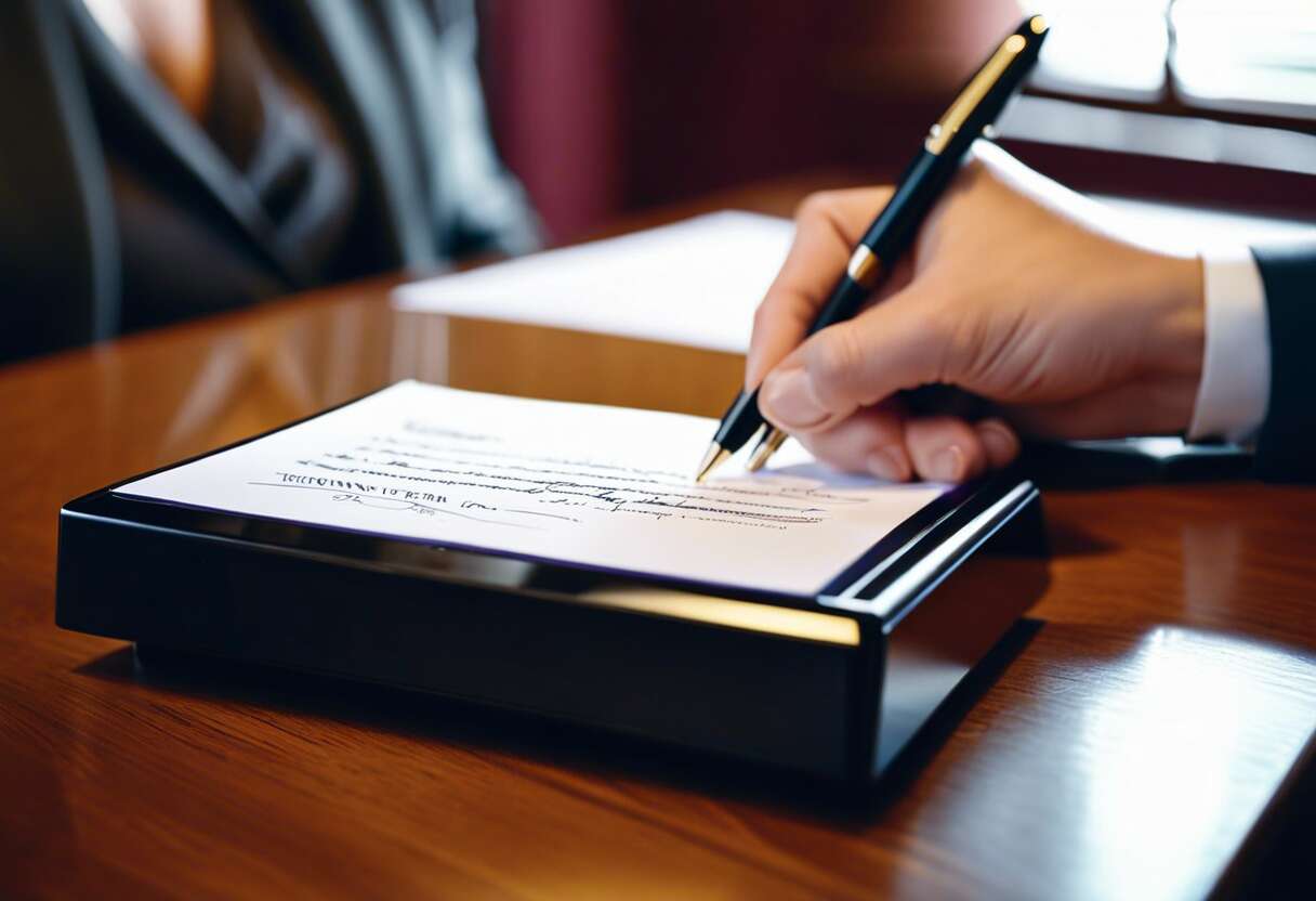 Procédures et conditions d'utilisation de la signature électronique pour une procuration notariale