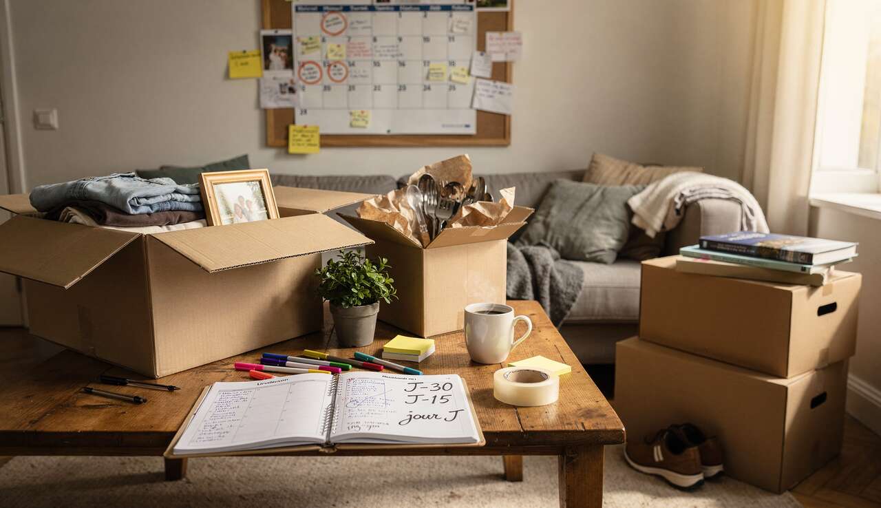 Combien de jours pour préparer un déménagement ?