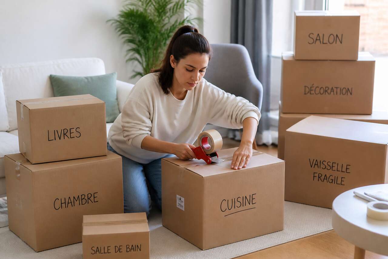 Emballer efficacement: quels cartons faire en premier et comment étiqueter Emballer efficacement: quels cartons faire en premier et comment étiqueter