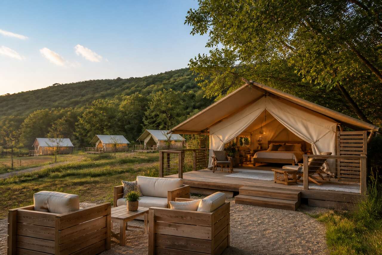 Glamping: ph&eacute;nom&egrave;ne touristique et signal &eacute;conomique